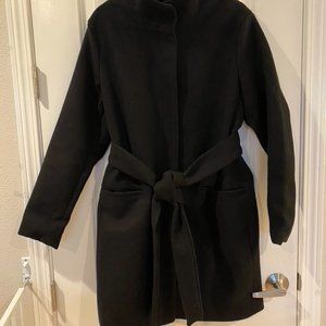 -Like New- Old Navy Snap-neck Maternity Peacoat | Size Large | Black